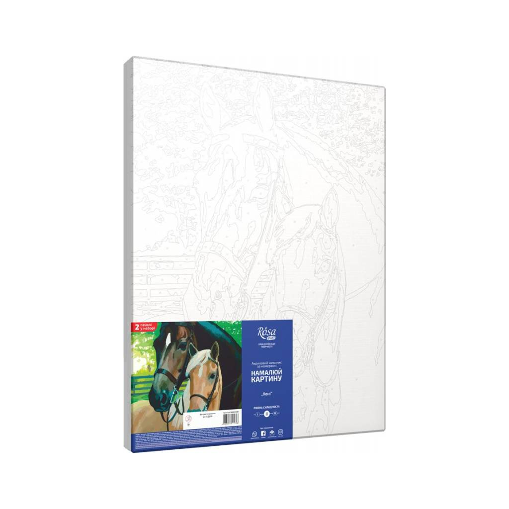Картина по номерам Rosa Start Коні 35 х 45 см (4823098515708) - зображення 2