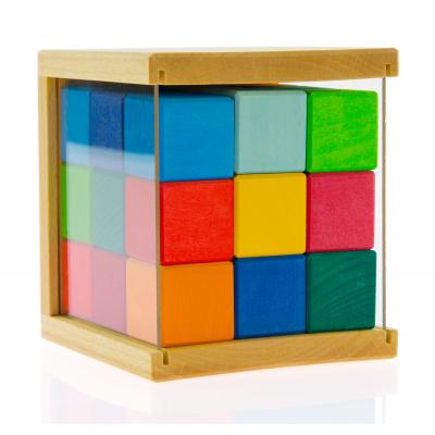 Конструктор Nic дерев'яні кубики 27 ел. (NIC523303) - зображення 1