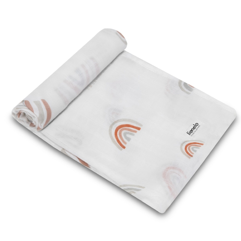 Пелюшки для малюків Lionelo Rainbow Bamboo Box Multicolor (LO-RAINBOW BAMBOO BOX MULTICOLOR) - зображення 4