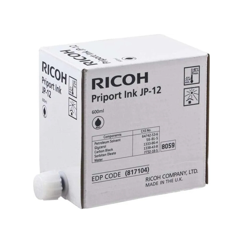 Чорнило Ricoh CPI7BLK 600ml JP12, 5pack (817104*5) - зображення 1