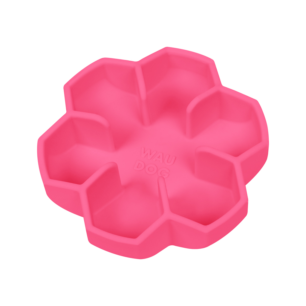 Універсальний посуд для тварин WAUDOG Silicone миска для повільного харчування 750 мл рожева (23547) - изображение 1