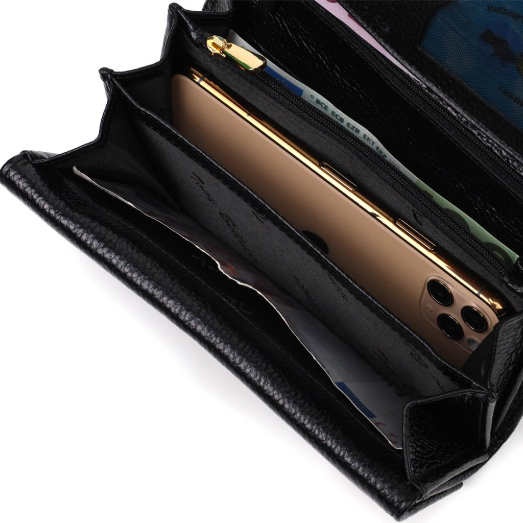 Гаманець Tony Bellucci З натуральної шкіри Чорний (21961) - зображення 7