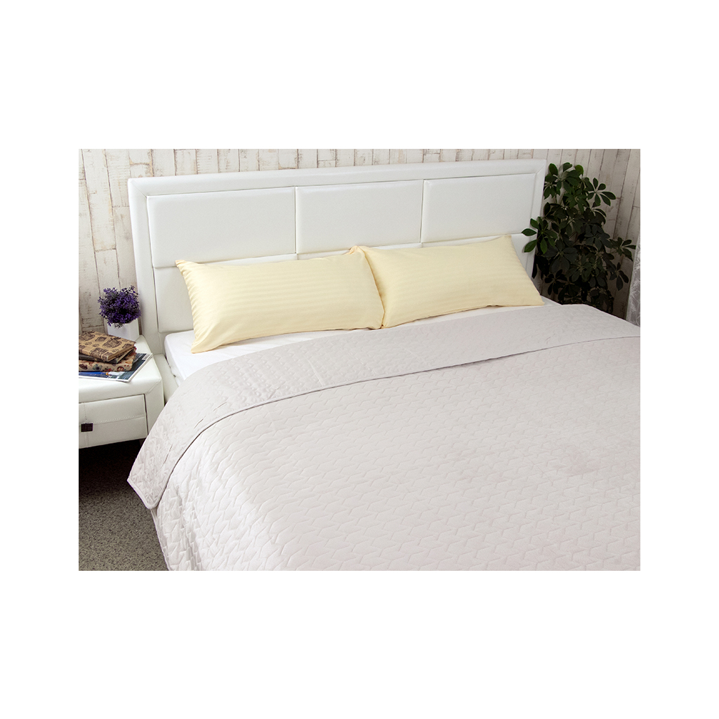 Подушка Руно силіконова Spanish Style 40х80 см з сатиновою бежевою наволочкою (307Spanish style_beige) - зображення 5