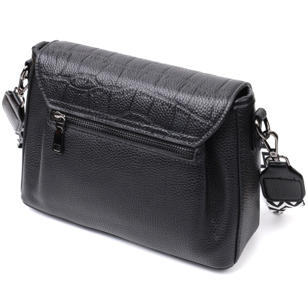 Сумка Vintage Жіноча з натуральної шкіри Чорна (22330) - зображення 2