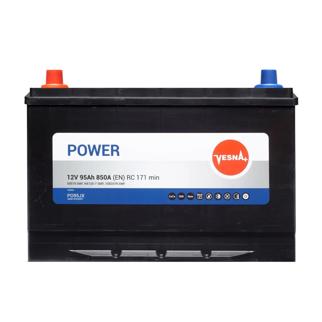 Акумулятор автомобільний Vesna 95 Ah/12V Japan (415 395S) - зображення 1