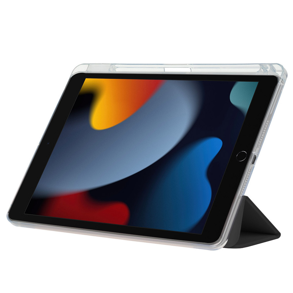 Чохол до планшета BeCover Ultra Slim Origami Transparent Apple Pencil Apple iPad 10.2 2019/2020/2021 Black (711098) - зображення 3