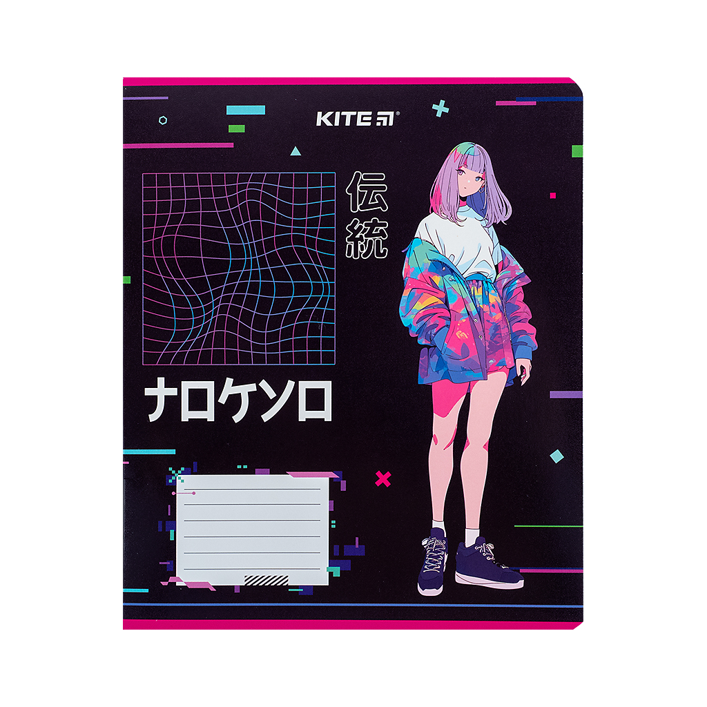 Зошит Kite Anime 12 аркушів, лінія (K24-234-1) - зображення 10