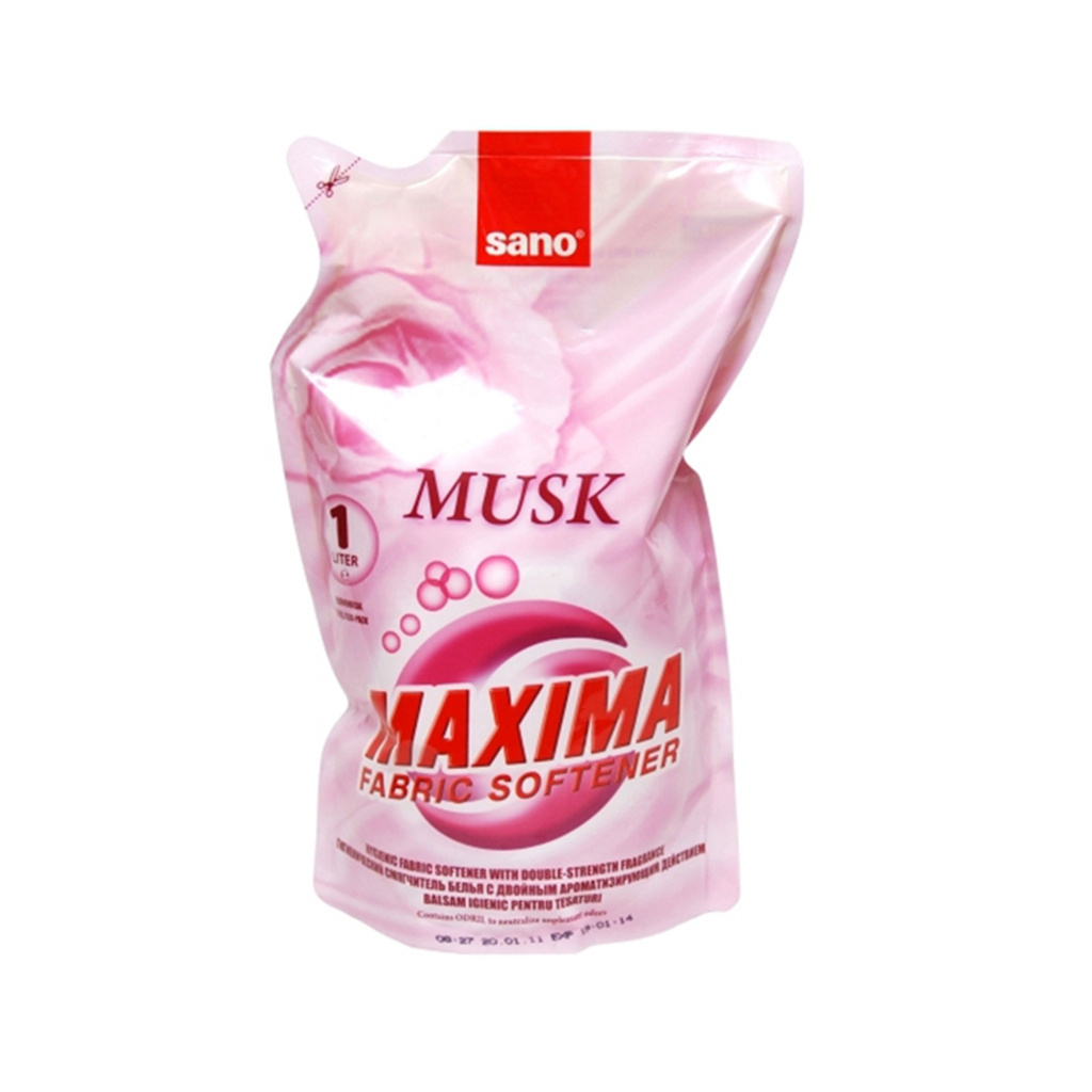 Кондиціонер для білизни Sano Maxima Musk змінна упаковка 1 л (7290102990238) - зображення 1
