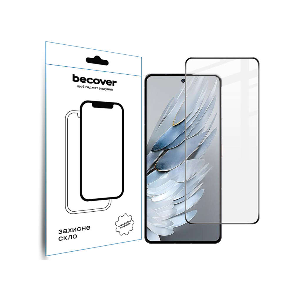 Скло захисне BeCover Nubia Focus Pro 5G Black (711973) - зображення 1