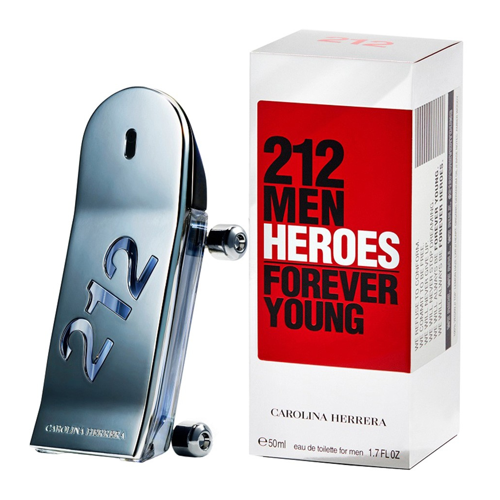 Туалетна вода Carolina Herrera 212 Men Heroes Forever Young 50 мл (8411061974759) - зображення 2