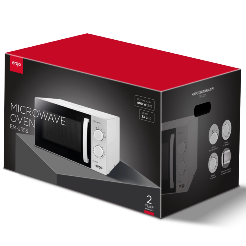 Мікрохвильова піч Ergo EM-2355 - зображення 2