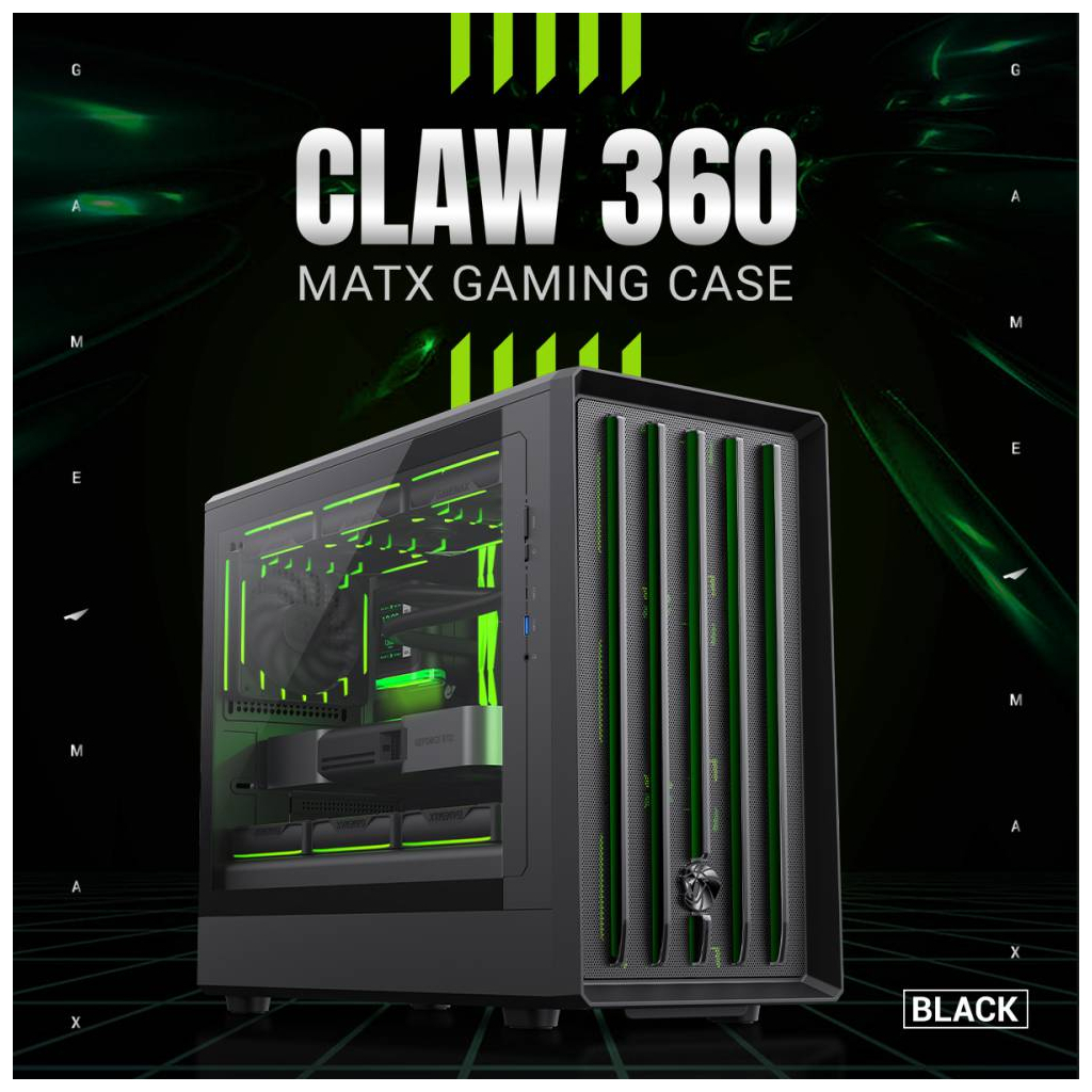 Корпус для ПК Gamemax Claw 360 BK - зображення 7