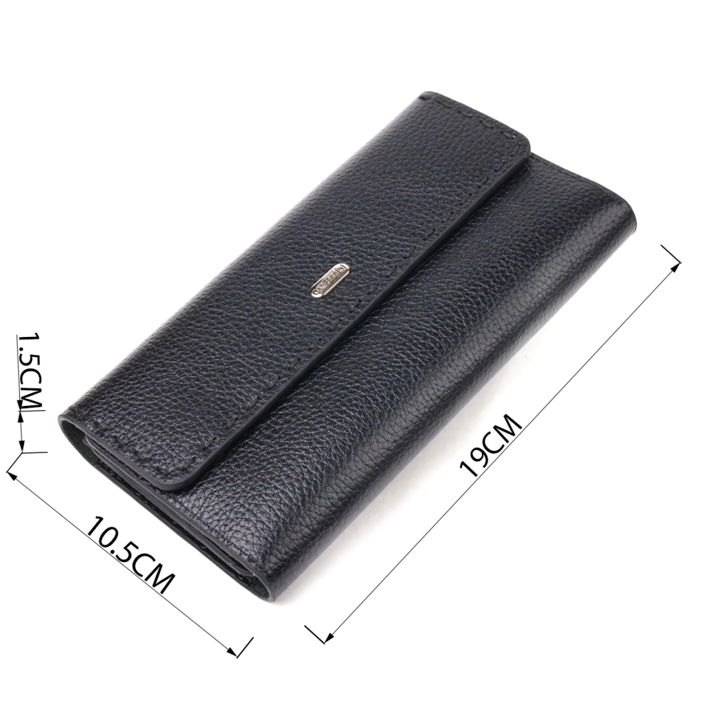 Гаманець Canpellini З натуральної шкіри Чорний (21662) - зображення 3