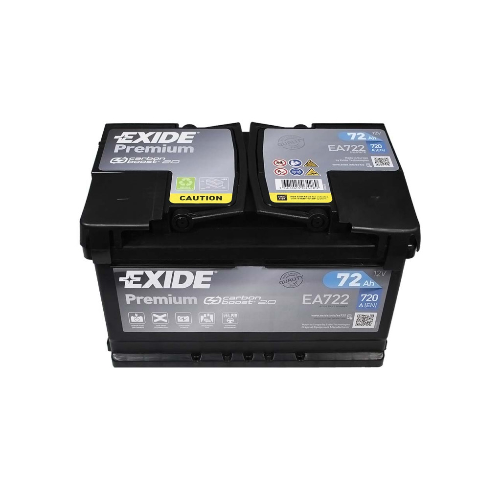 Акумулятор автомобільний EXIDE PREMIUM 72A (EA722) - изображение 4