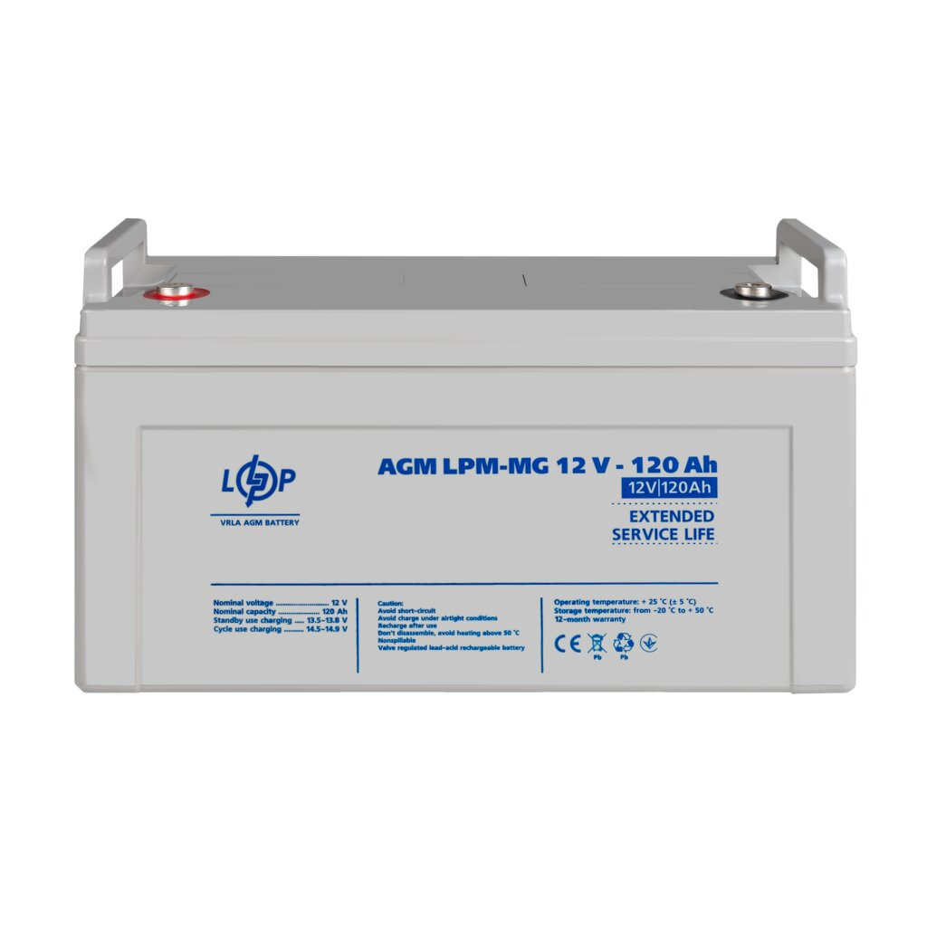 Батарея до ДБЖ LogicPower LPM MG 12В 120 Ач (3876) - зображення 2