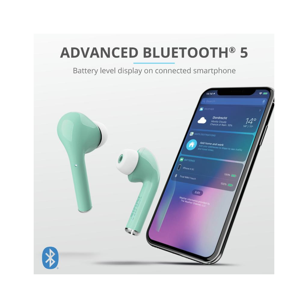 Навушники Trust Nika Touch True Wireless Mint (23703) - зображення 11