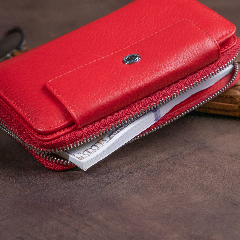 Гаманець ST Leather Зі шкіри Червоний (19343) - изображение 10