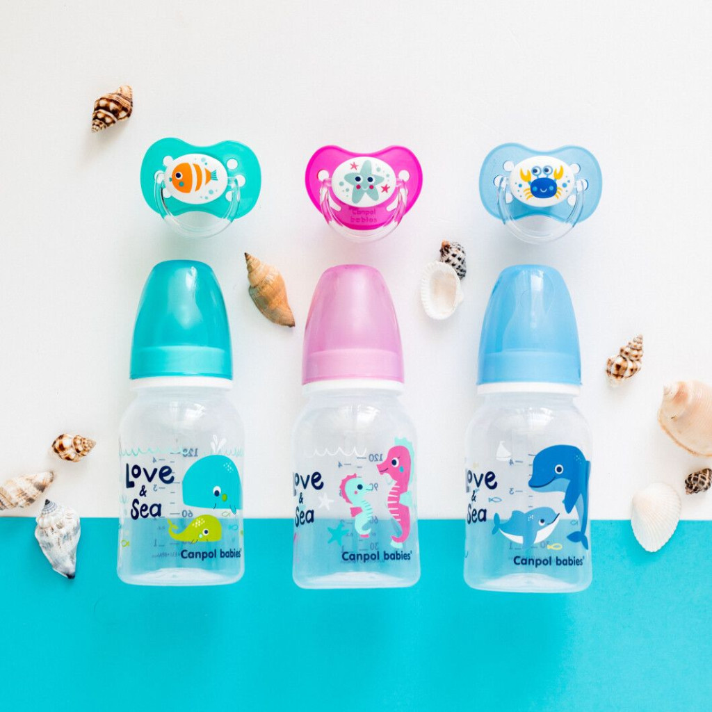 Пляшечка для годування Canpol babies LOVE&SEA 120 мл PP блакитна (59/300) - зображення 4