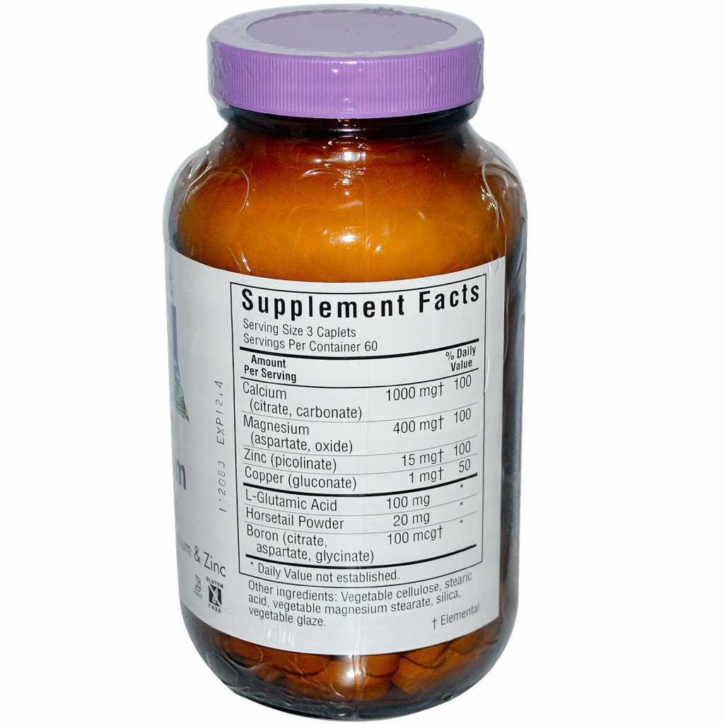 Мінерали Bluebonnet Nutrition Кальцій Магній + Цинк, 180 капсул (BLB-00699) - зображення 2