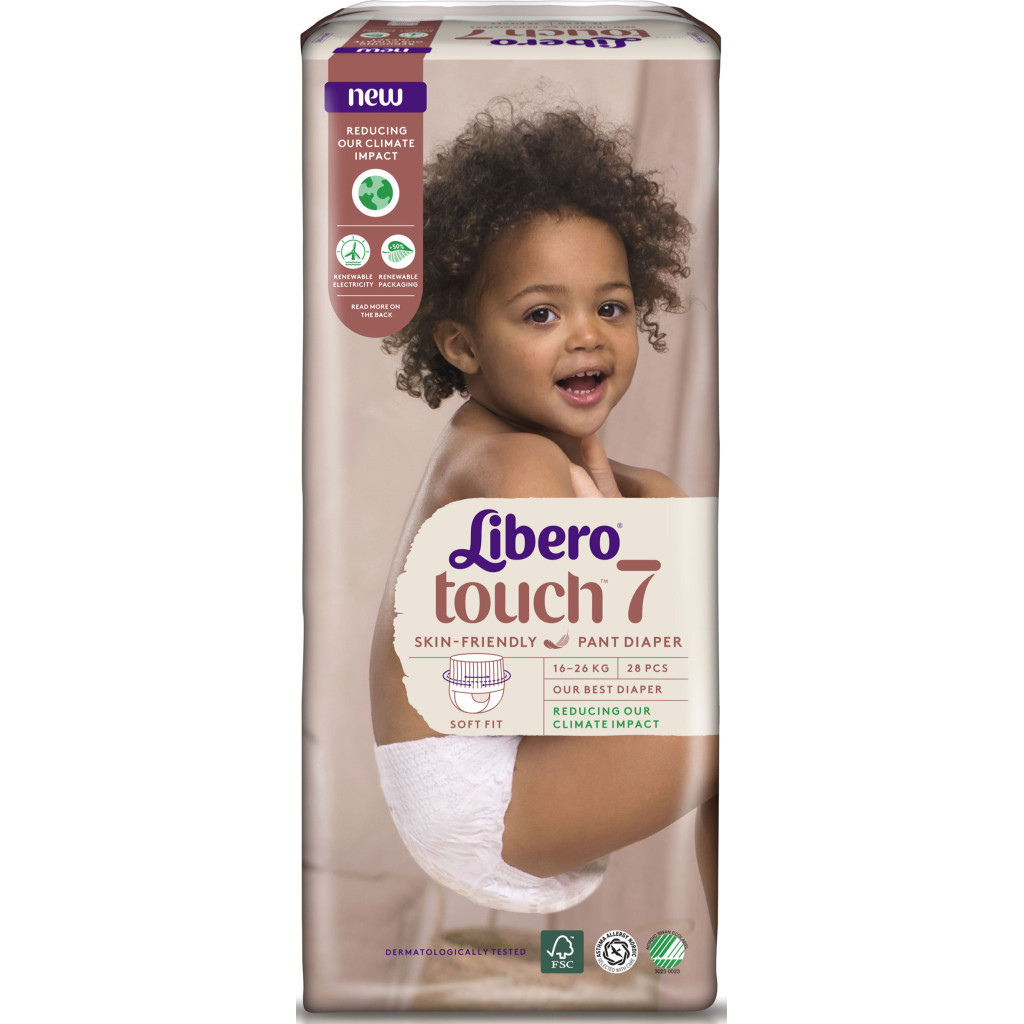 Підгузки Libero Touch 7 16-26 кг 28 шт (7322541092386) - зображення 2