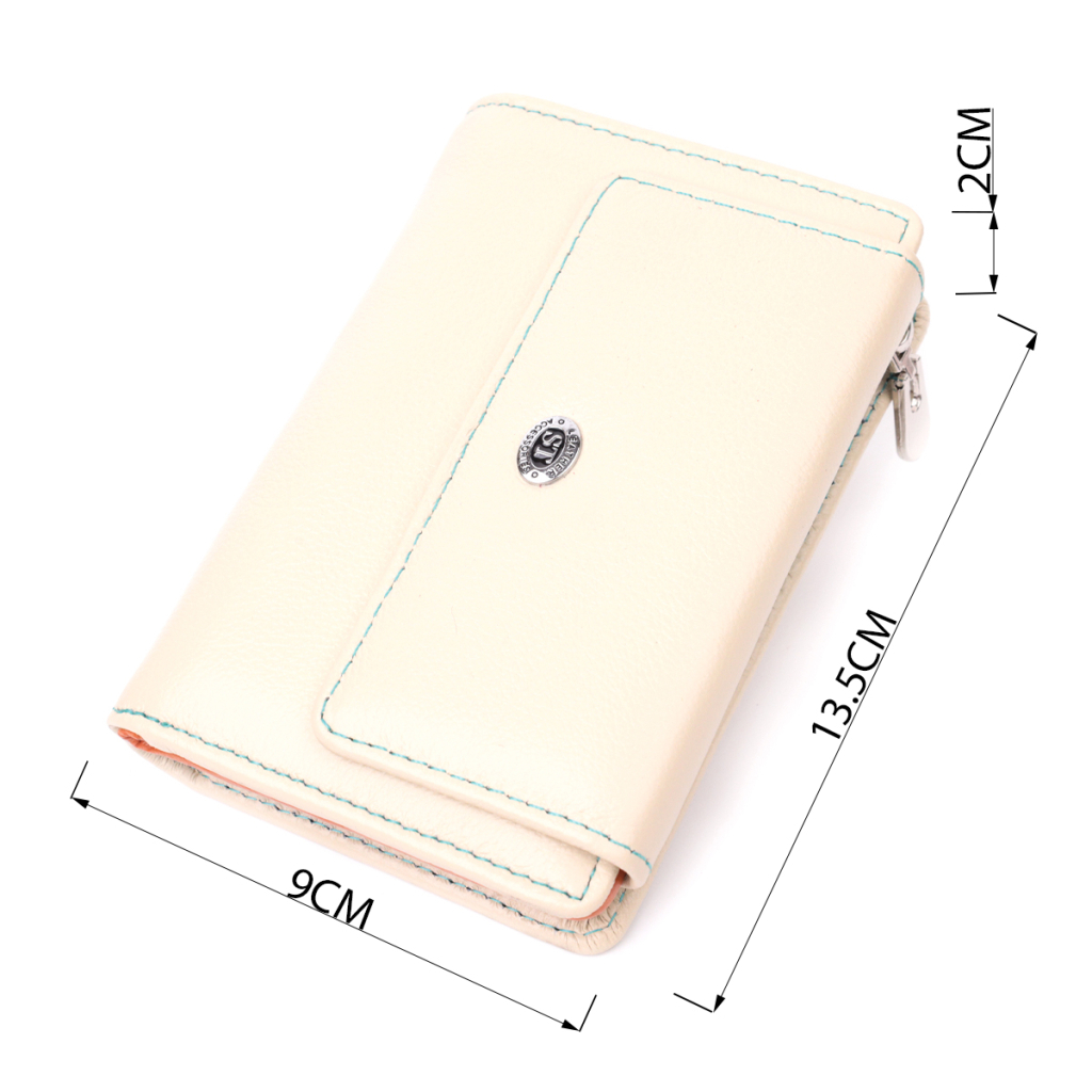 Гаманець ST Leather З натуральної шкіри Білий (22500) - зображення 4