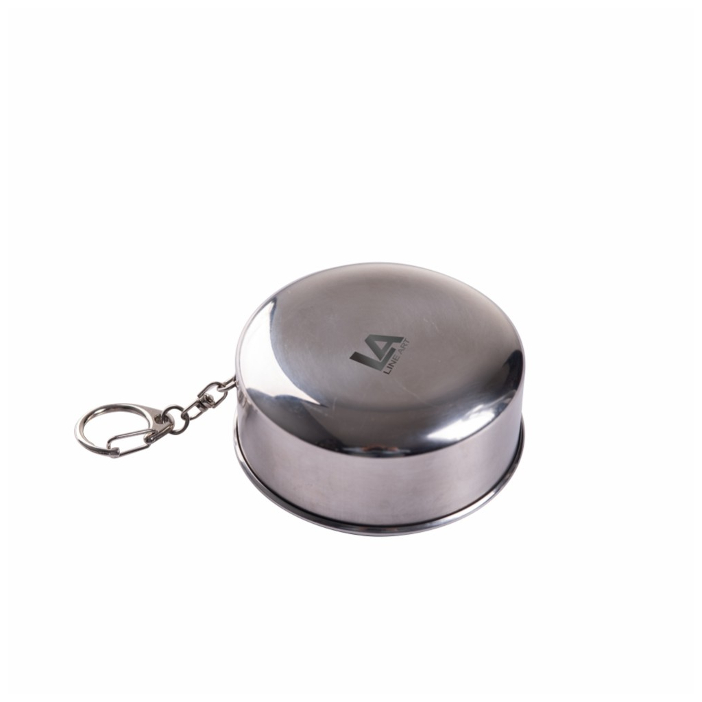 Стакан туристичний Line Art Nebraska 240 мл сріблястий (110053421LA-77) - зображення 1