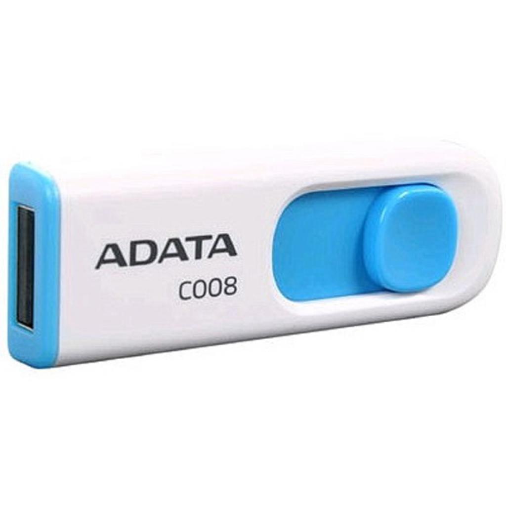 USB флеш накопичувач ADATA 32GB C008 White USB 2.0 (AC008-32G-RWE) - зображення 2