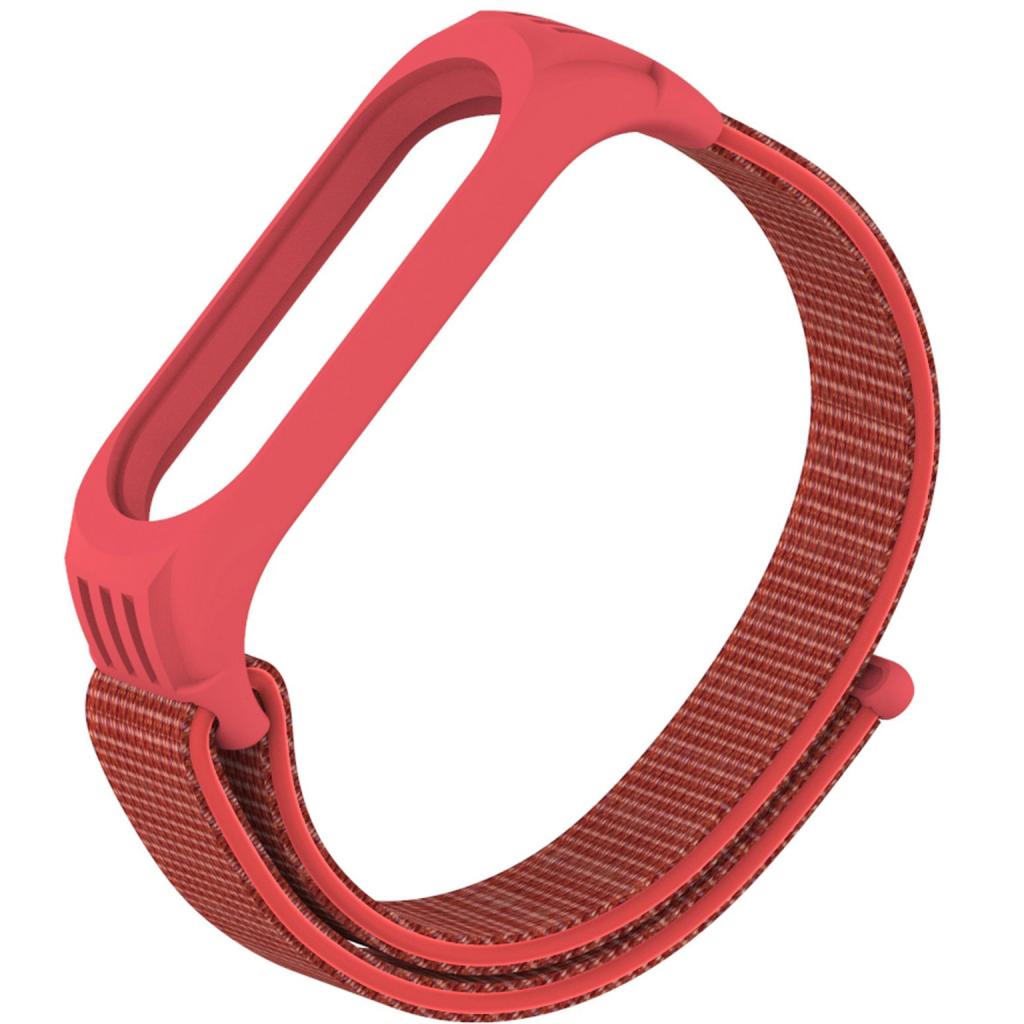 Ремінець до фітнес браслета Armorstandart Sport Loop для Xiaomi Mi Band 5 Red (ARM56871) - зображення 1