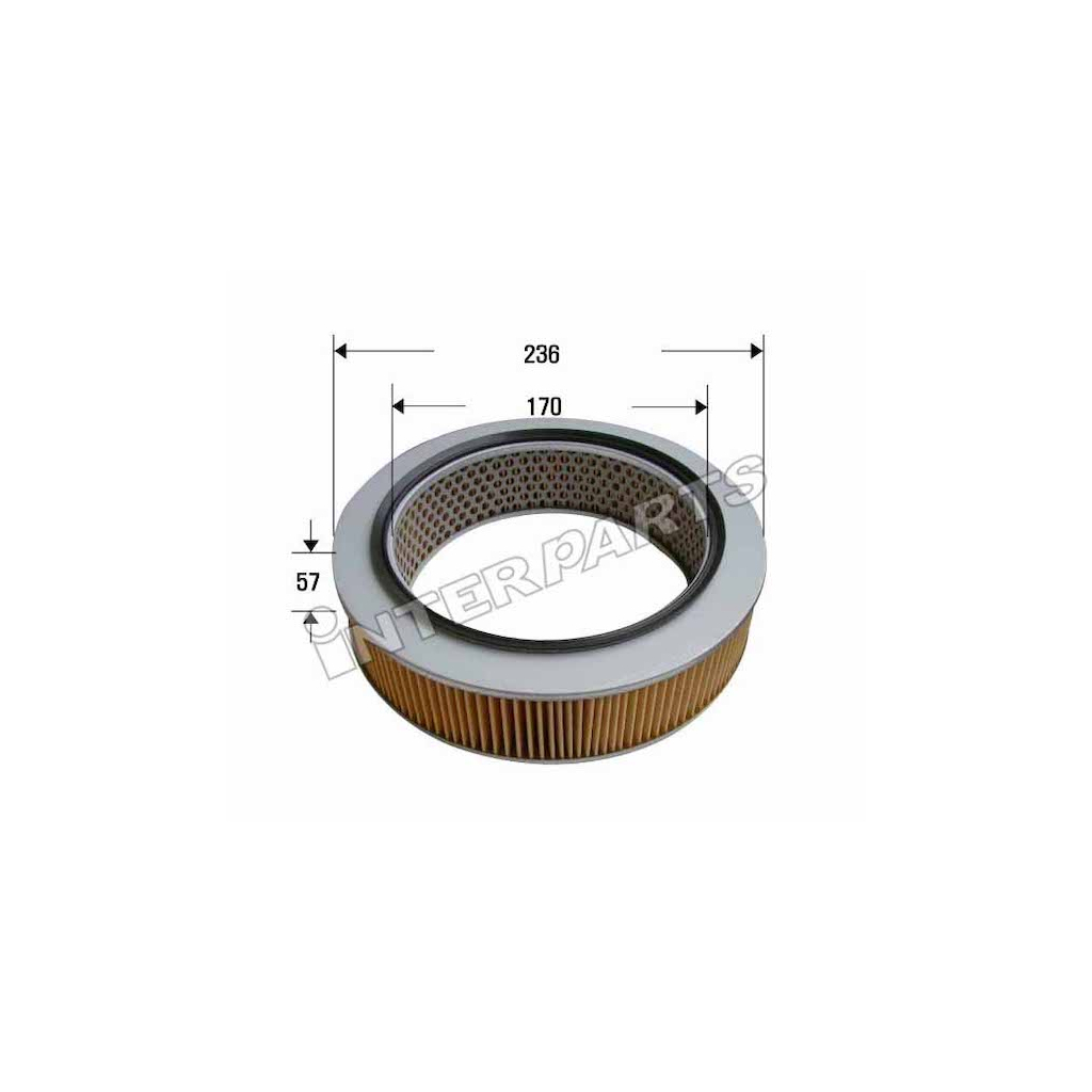 Повітряний фільтр для автомобіля Interparts IPA-701 - зображення 1