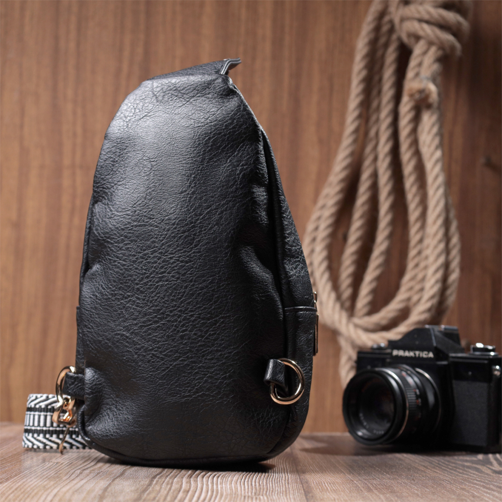 Сумка Vintage З екошкіри Чорна (22781) - зображення 10