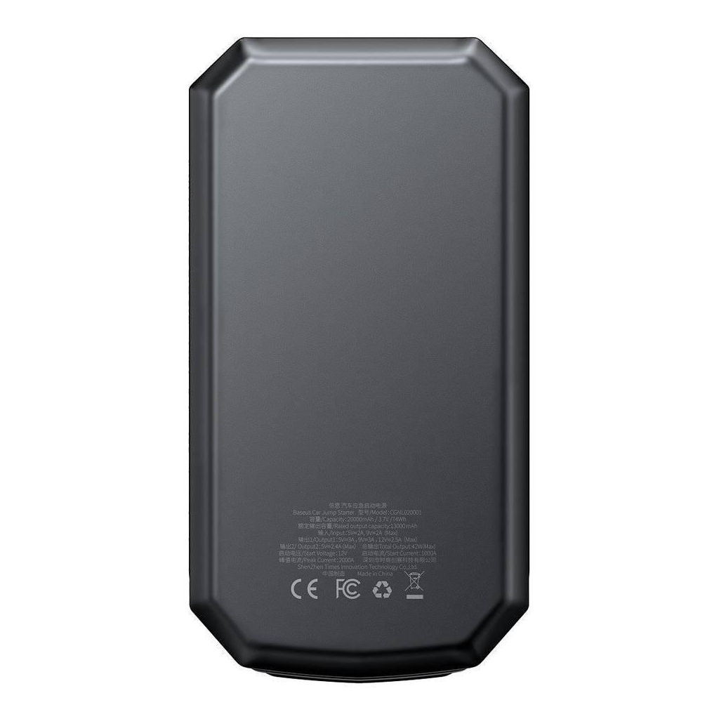 Пуско зарядний пристрій Baseus 20000mAh Super Energy Max Car Jump Starter (CGNL020001) - зображення 3