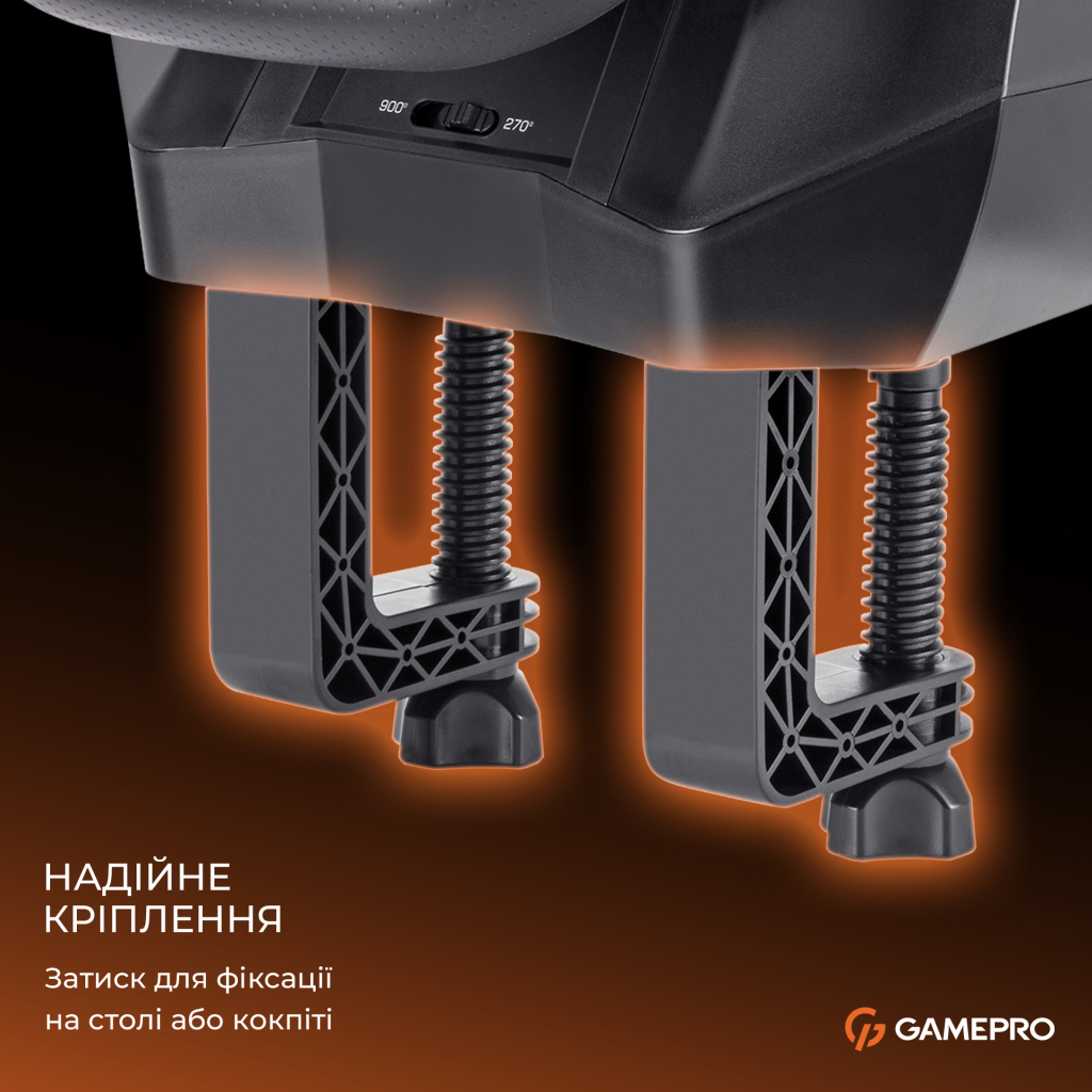 Кермо GamePro RW575PM з педалями та коробкою передач XBOXONE/PS4/PS3/PC/SWITCH (RW575PM) - зображення 19
