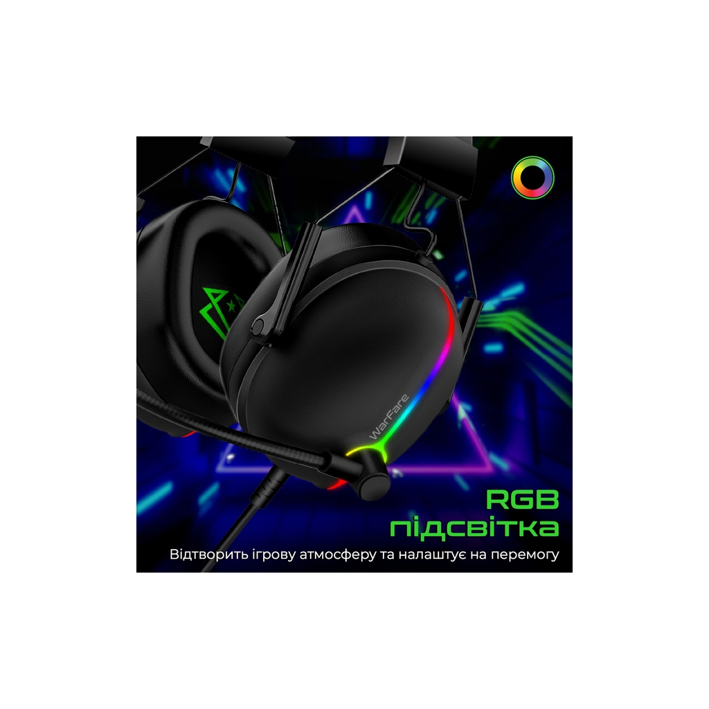 Навушники Vertux Warfare 7.1 USB Black (warfare.black) - зображення 6