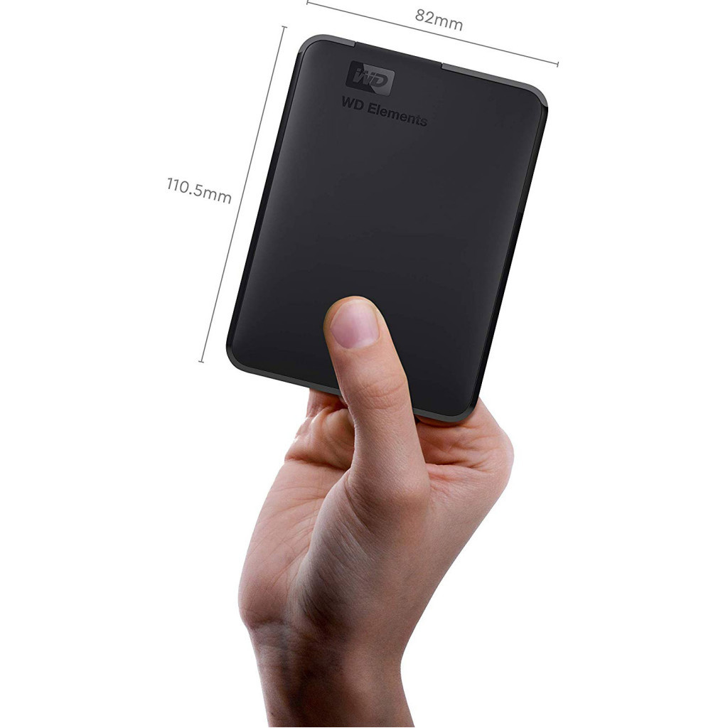 Зовнішній жорсткий диск 2.5" 5TB Elements Portable WD (# WDBU6Y0050BBK-WESN #) - зображення 4