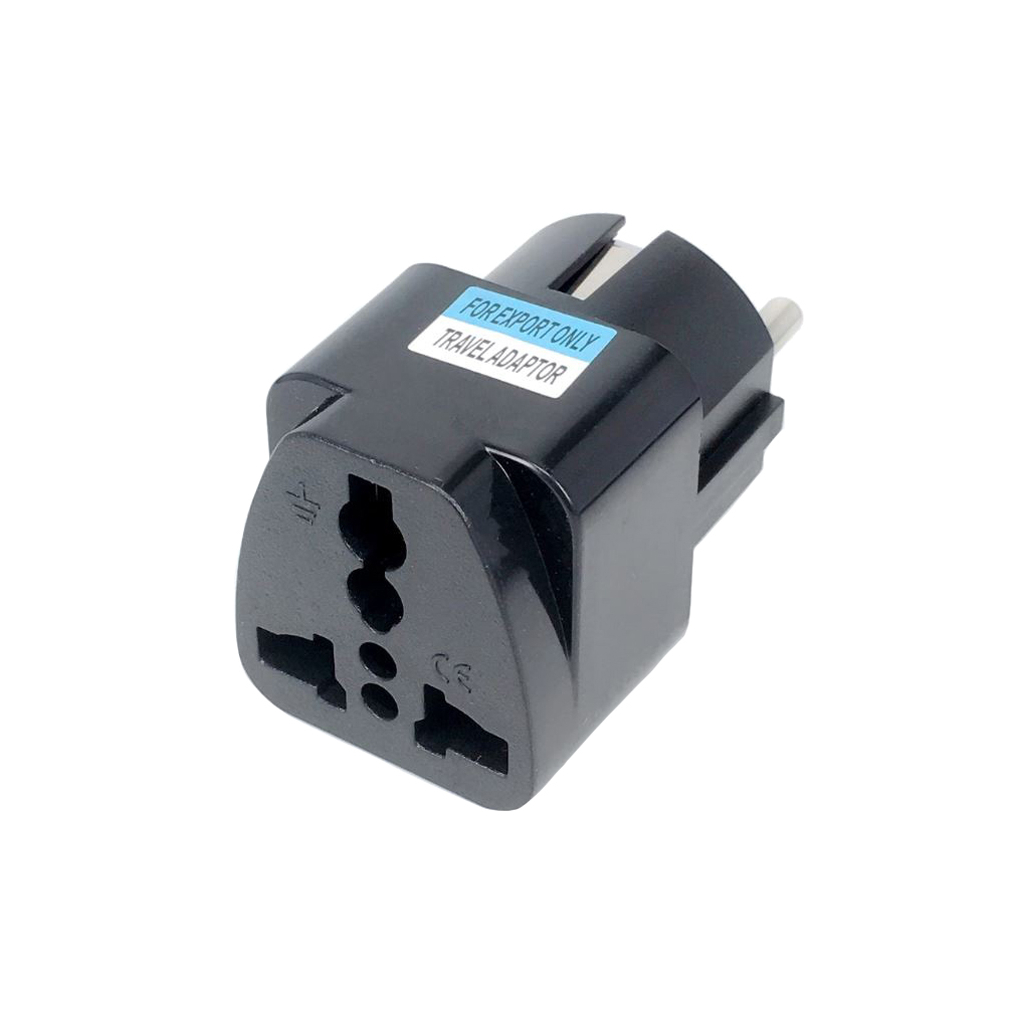 Перехідник Dynamode US/UK/AU to EU (EU Adapter black) - зображення 1
