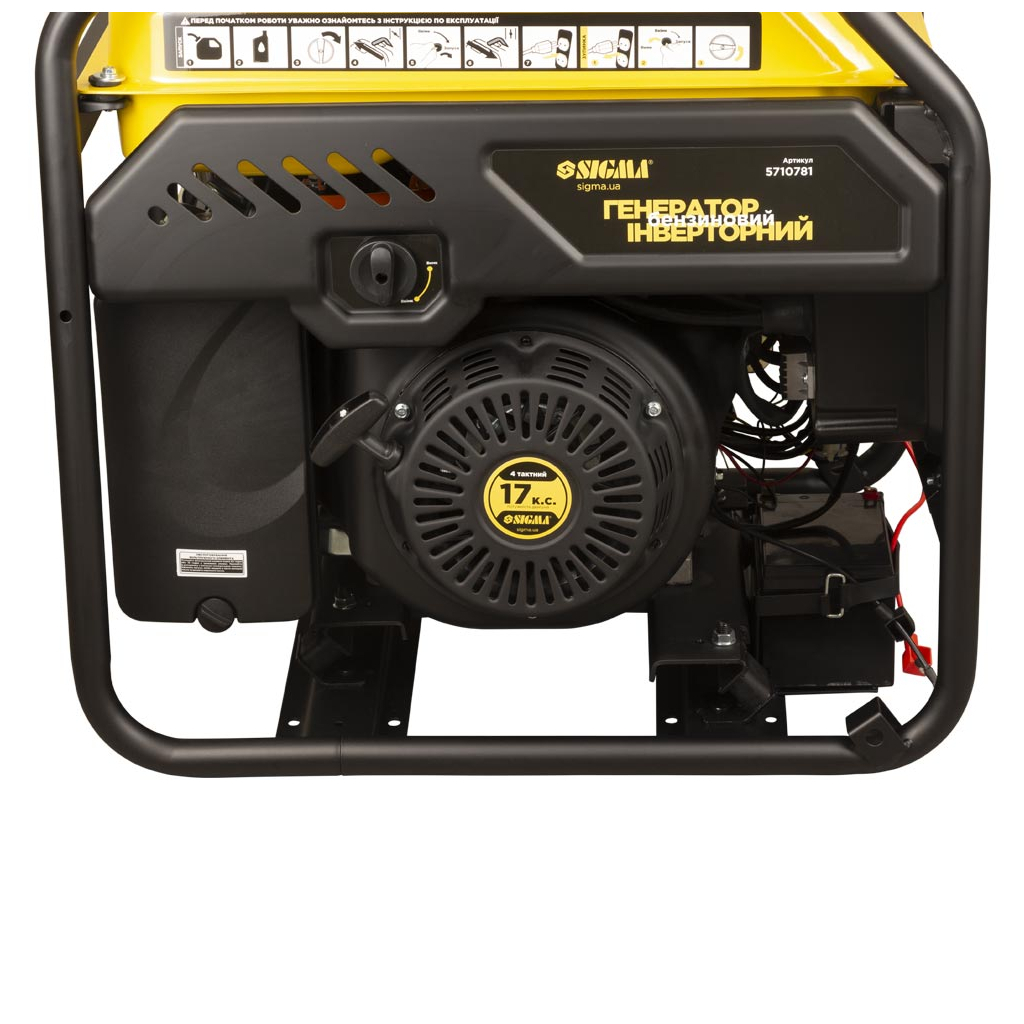 Генератор Sigma інверторний, 7.5/8.0kW, 25л, з виведенням під АВР (5710781) - зображення 12