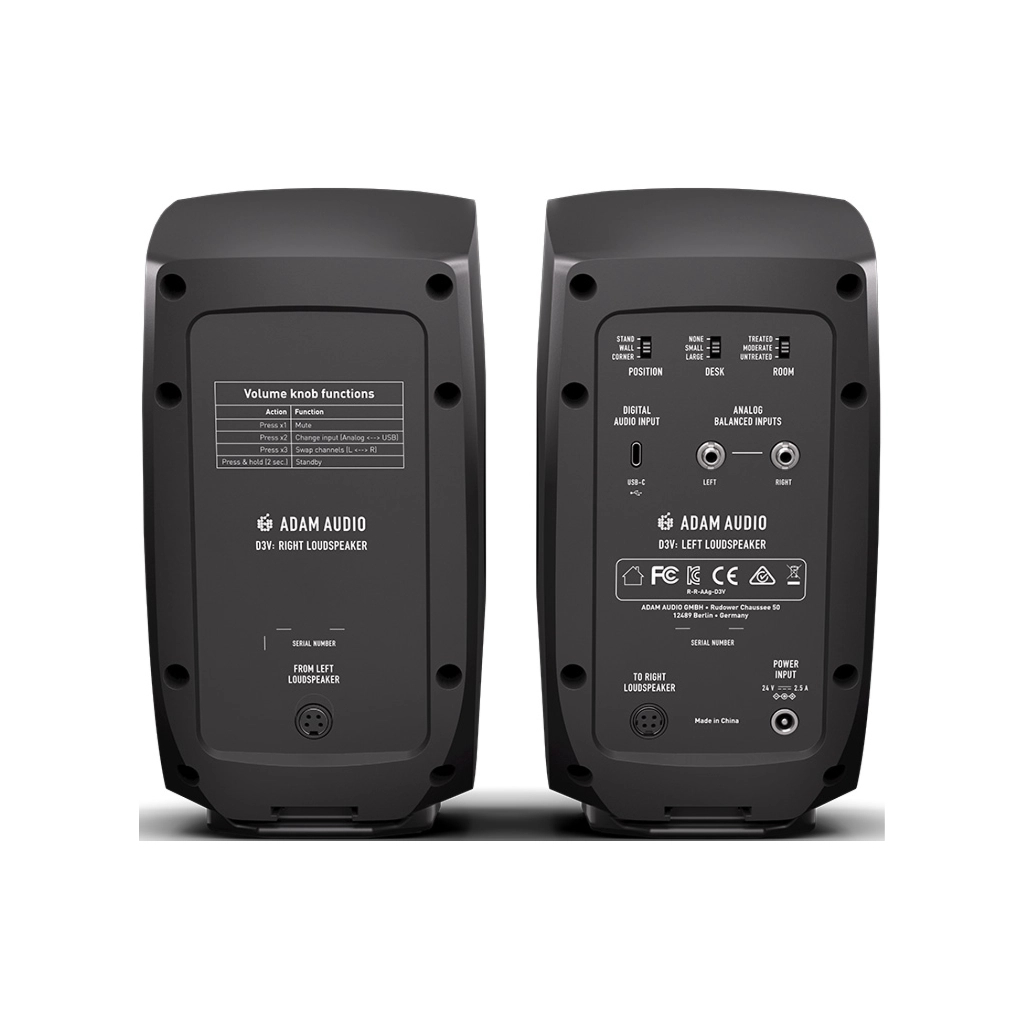 Студійний монітор ADAM Audio D3V Black (236612) - зображення 2