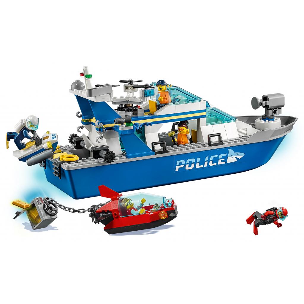 Конструктор LEGO City Police Поліцейський патрульний човен 276 деталей (60277) - зображення 5