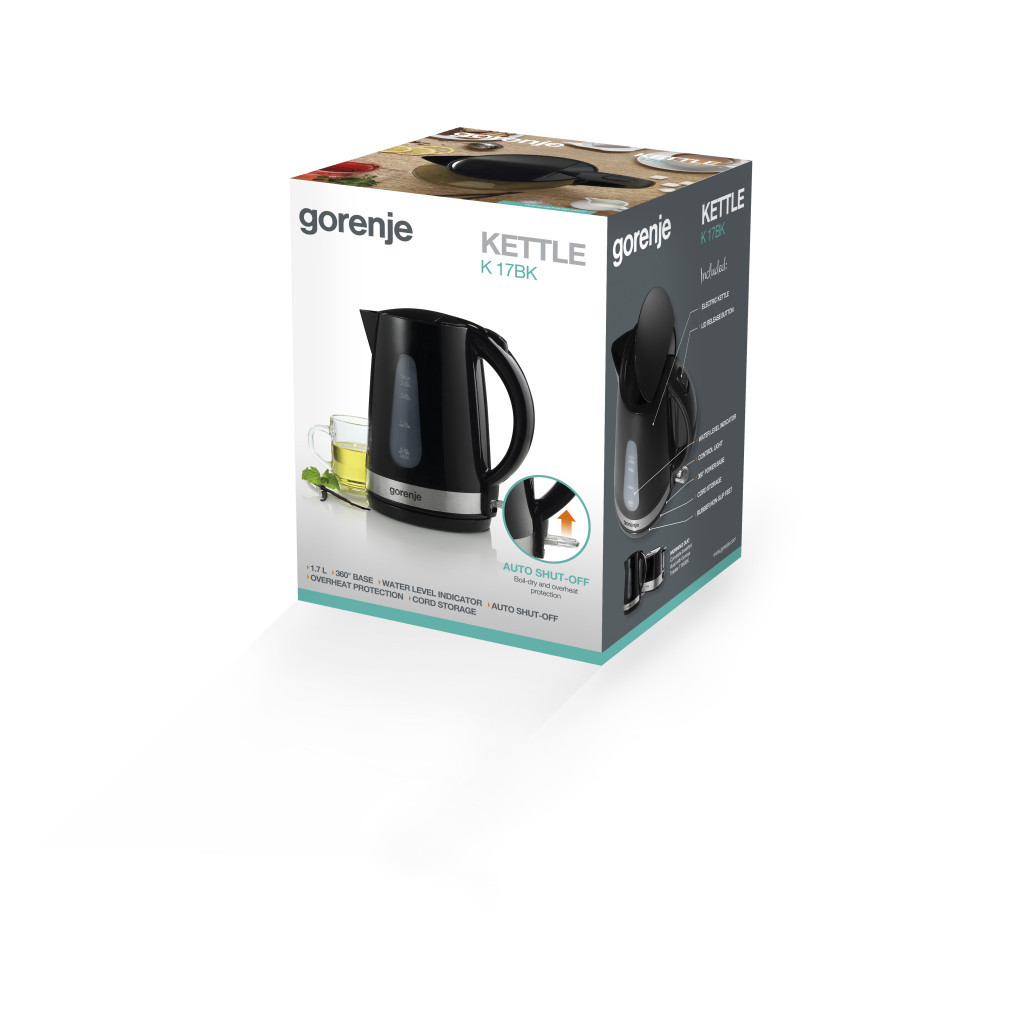 Електрочайник Gorenje K17BK - зображення 6