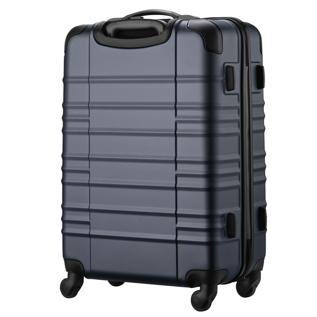 Валіза Wenger Amplar, середня, пластик, 4 колеса, синя (653147) - зображення 3