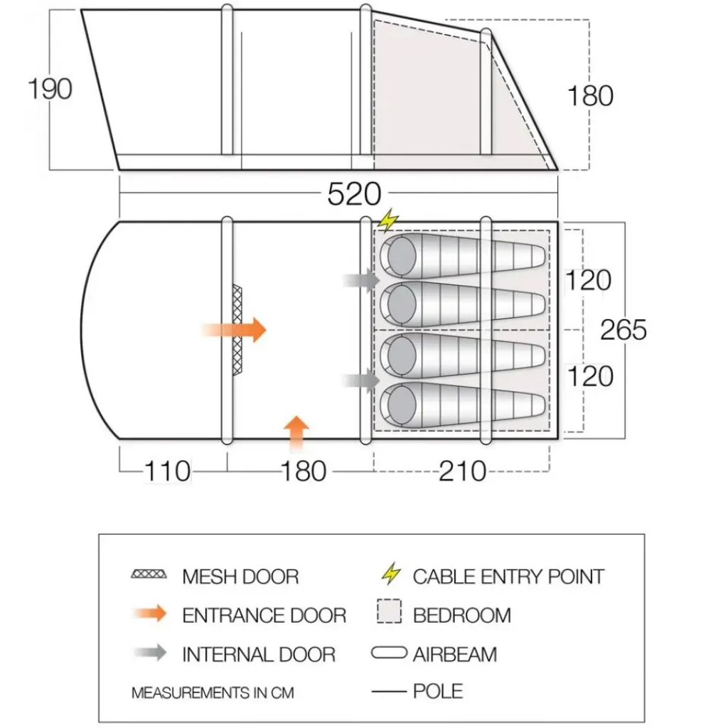 Намет Vango Alton Air 400 Herbal (928149) - зображення 2