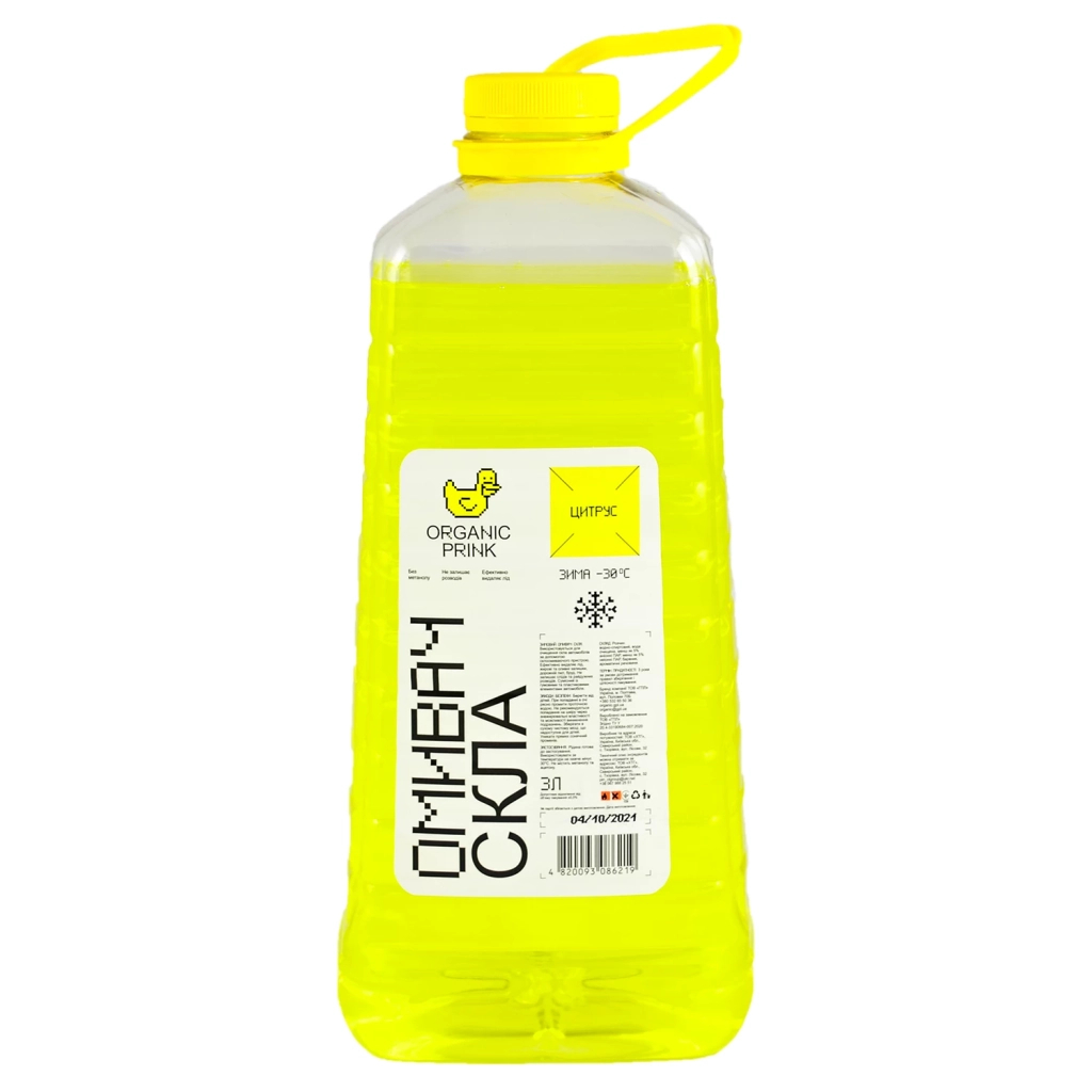 Омивач автомобільний ORGANIC PRINK -30 °С "Цитрус" 3 л (013031) - зображення 1