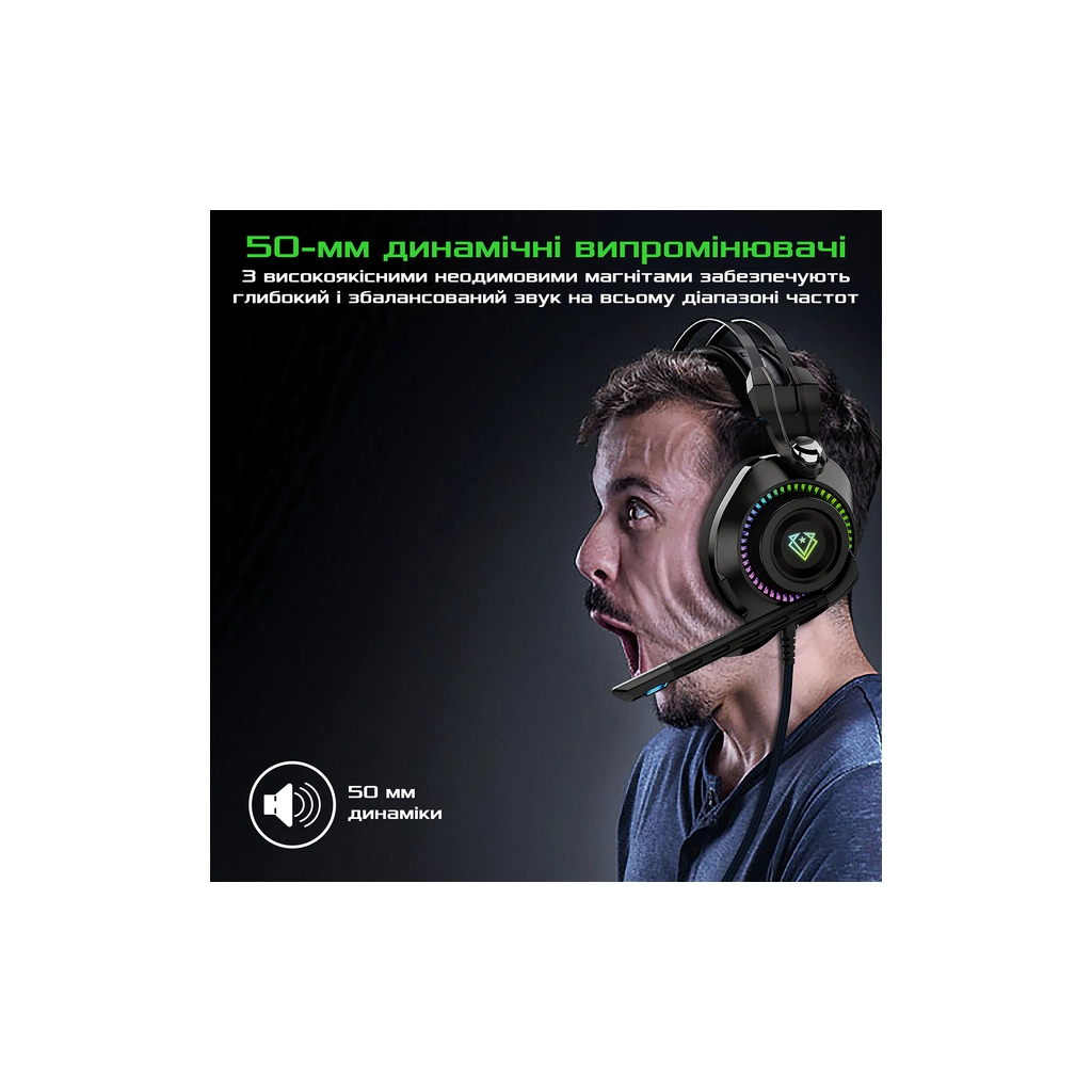 Навушники Vertux Bogota 7.1 USB Black (bogota.black) - зображення 2