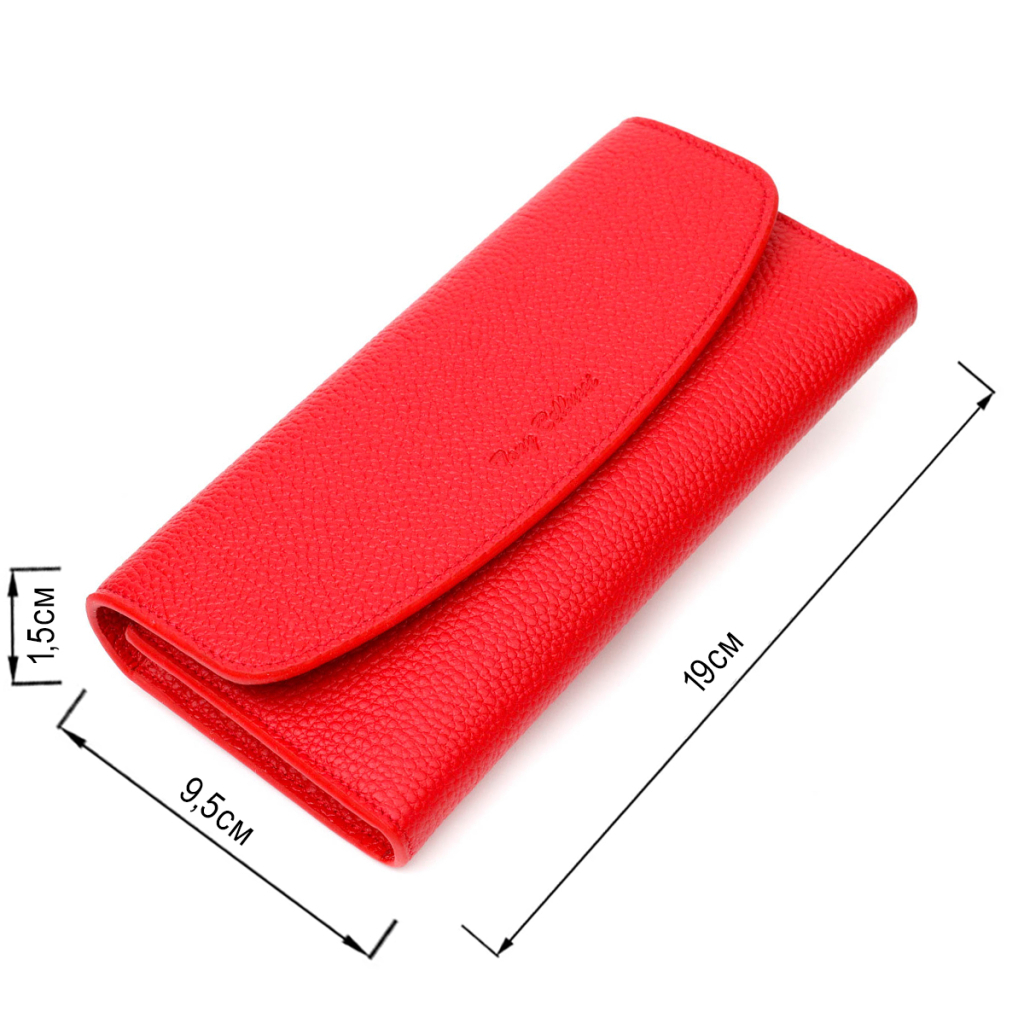 Гаманець Tony Bellucci З натуральної шкіри Червоний (21969) - зображення 3