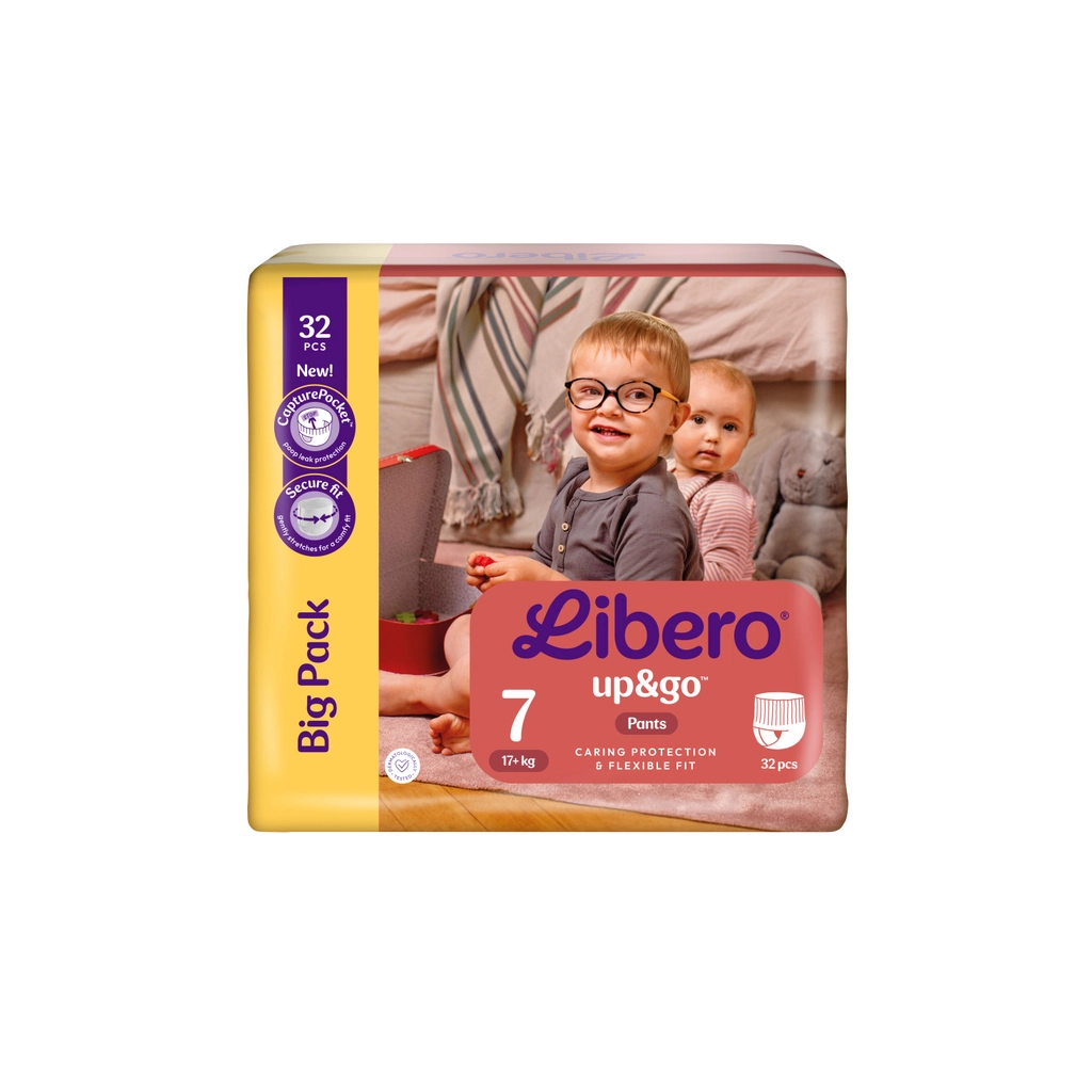 Підгузки Libero Up&Go Розмір 7 (17+ кг) 32 шт (7322542536421) - зображення 2