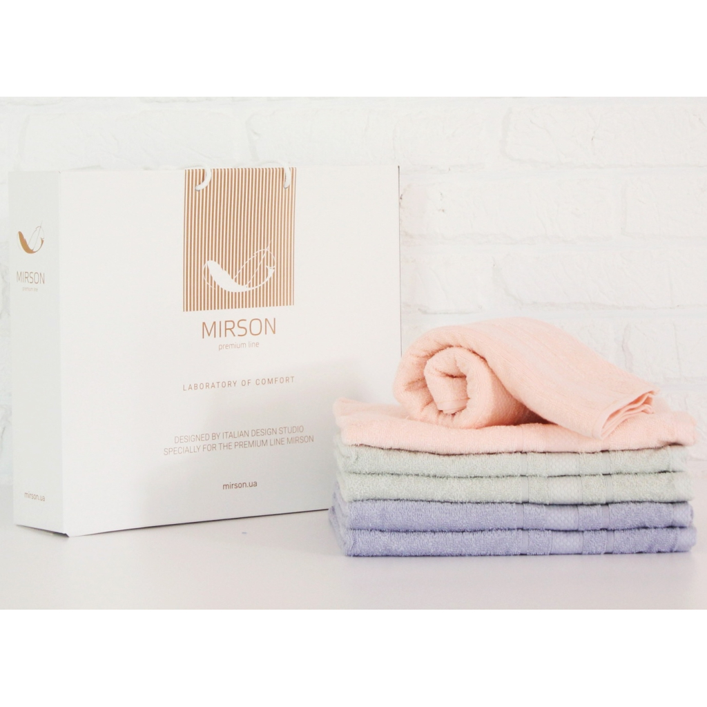Рушник MirSon набір банних №5092 Elite SoftNes Dalliance 50х90 6 шт (2200003524994) - зображення 1