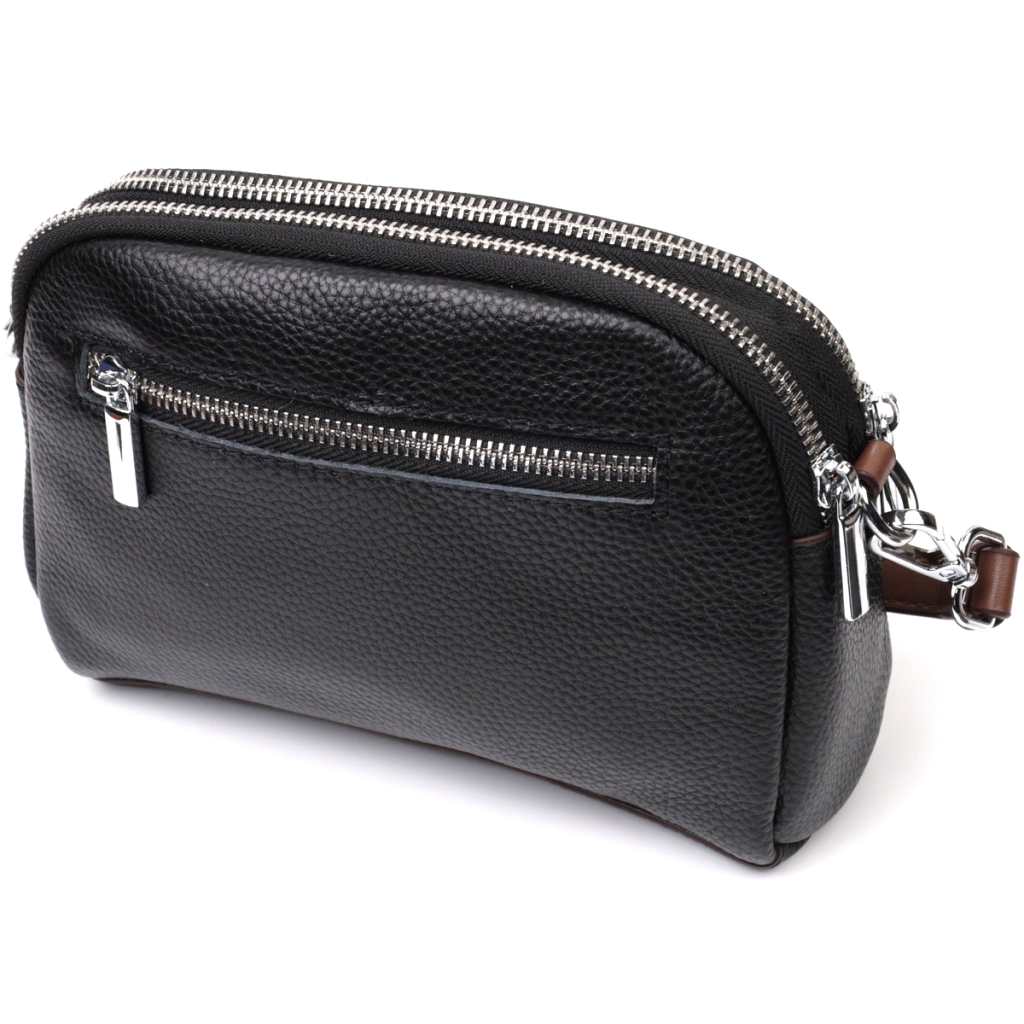 Сумка Vintage Шкіряна маленька Чорна (22324) - зображення 2