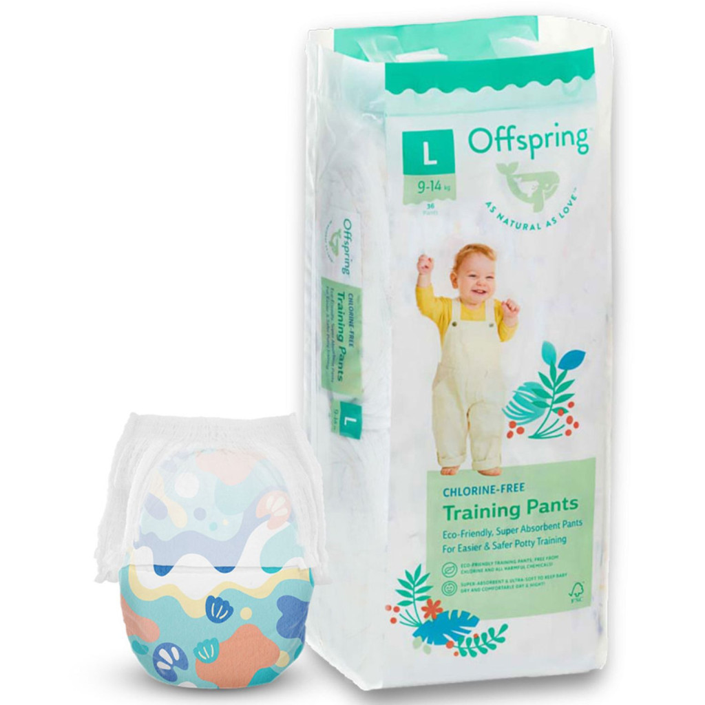 Підгузки Offspring трусики Розмір L (9-14 кг) 36 шт, Підводний світ (9355465009053) (DP-OI-FAP-L36P-AQT) - зображення 1