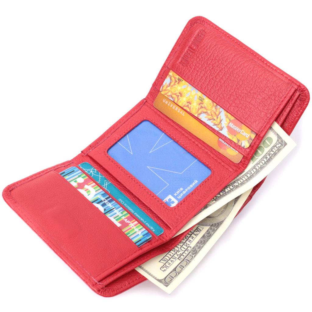 Гаманець ST Leather З натуральної шкіри Червоний (22721) - зображення 7