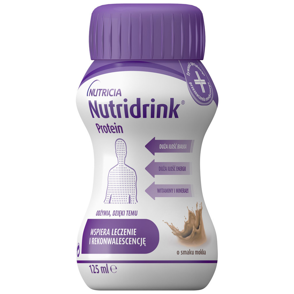Дитяча суміш Nutricia Nutridrink Protein Mocha зі смаком мокко з високим вмістом білка та енергії 4 шт х 125 мл (8716900565366) - зображення 1